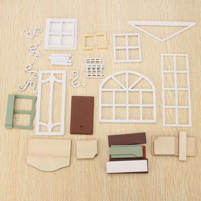 DIY Doll House Miniature Kit Collection Gift With Light Image 6