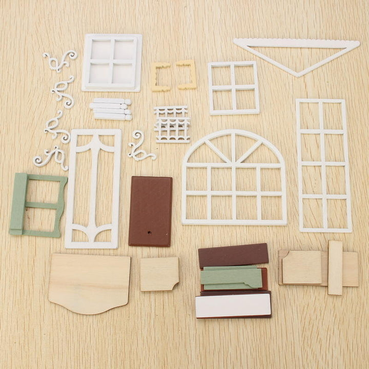 DIY Doll House Miniature Kit Collection Gift With Light Image 6