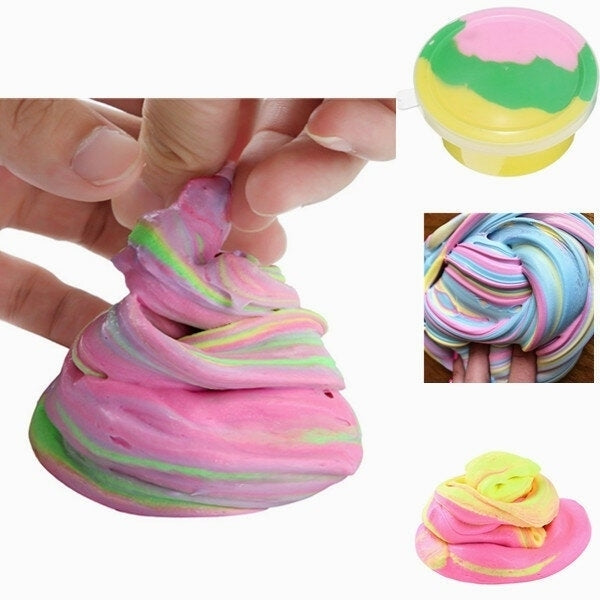 DIY Fluffy Floam Slime Scented Stress Relief No Borax Kids Toy Sludge Cotton mud to release clay Toy Image 4