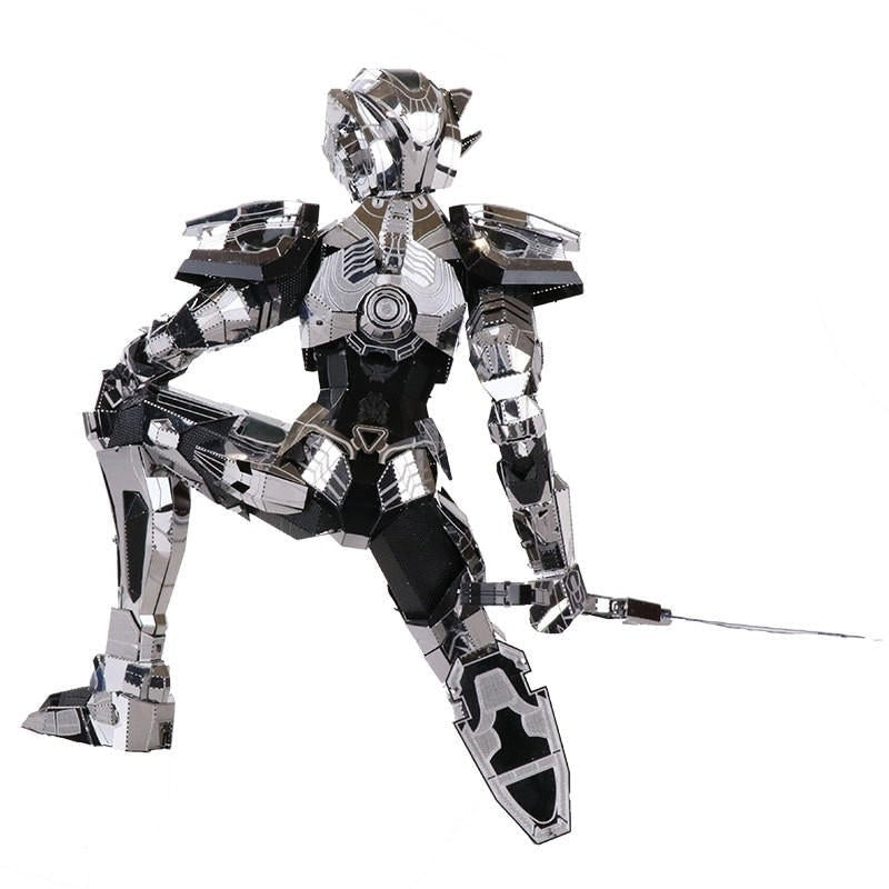DIY Puzzle 3D Metal Robot Model Building 165100120mm Nano Core Bader For Kids Gift Toys Image 2