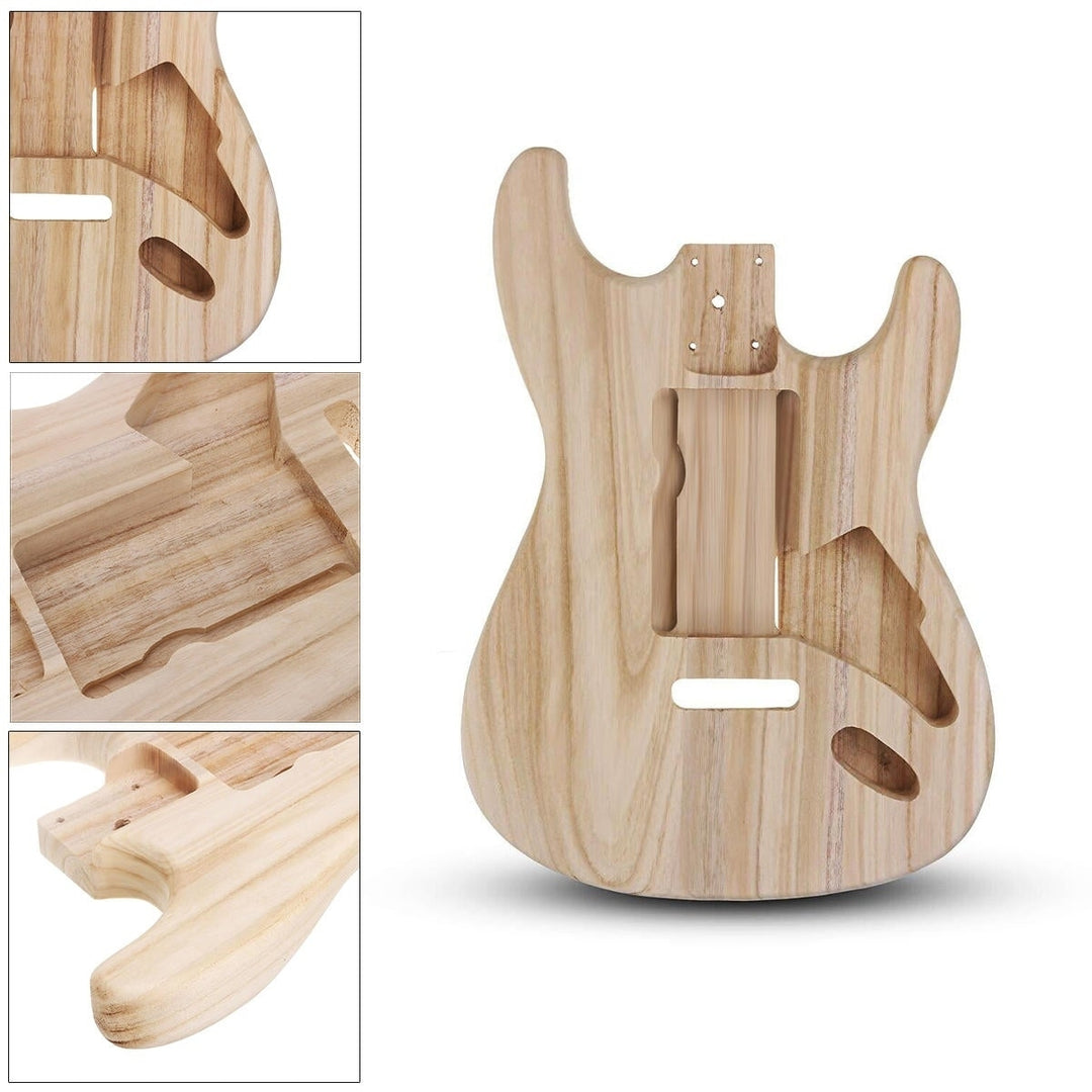 DIY Polished Maple Wood Type ST Electric Guitar Barrel Body for Guitar Replace Parts Image 3