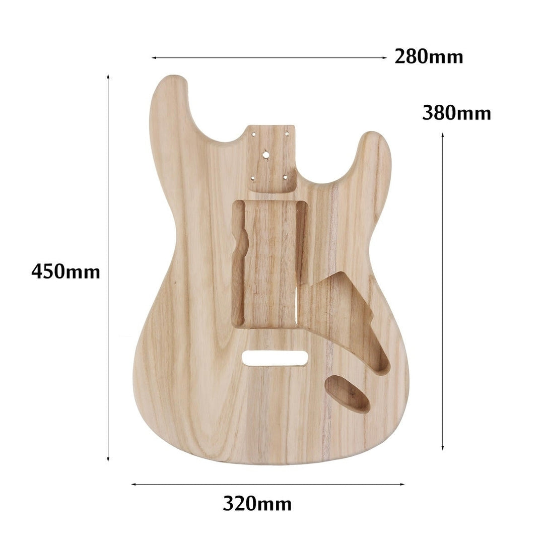 DIY Polished Maple Wood Type ST Electric Guitar Barrel Body for Guitar Replace Parts Image 4