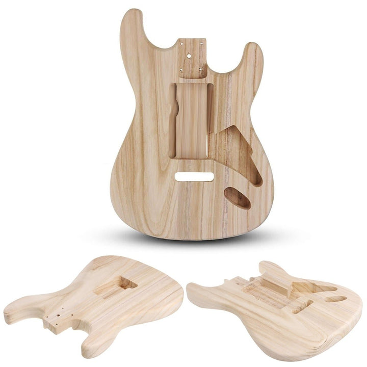 DIY Polished Maple Wood Type ST Electric Guitar Barrel Body for Guitar Replace Parts Image 12