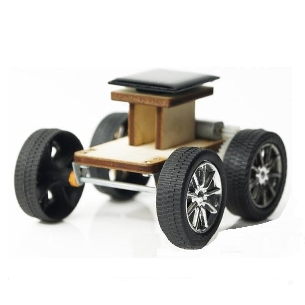 DIY Solar Wooden Car Toy Educational Assembly Model for Children Image 2