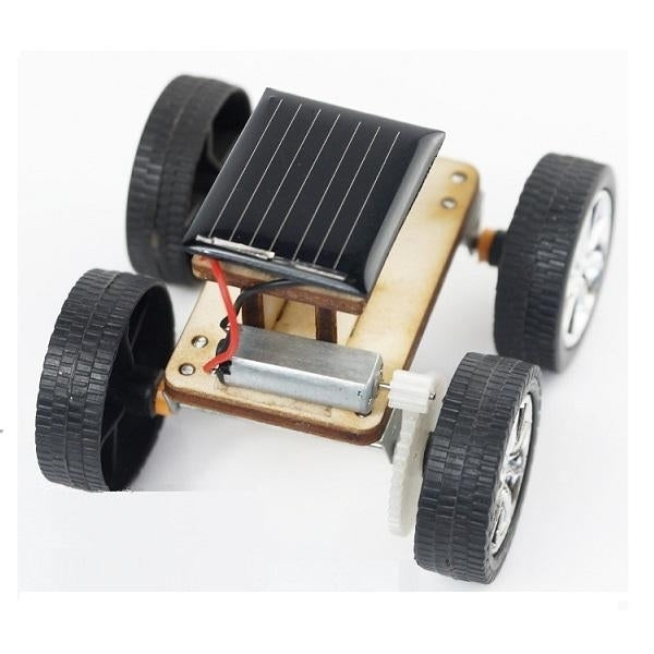 DIY Solar Wooden Car Toy Educational Assembly Model for Children Image 3
