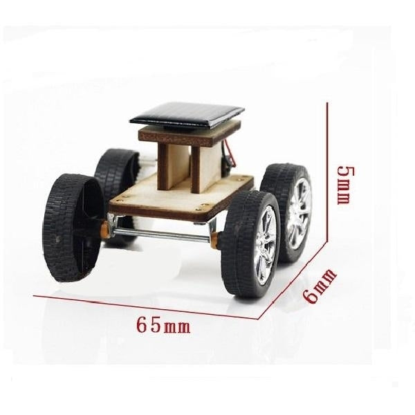 DIY Solar Wooden Car Toy Educational Assembly Model for Children Image 4