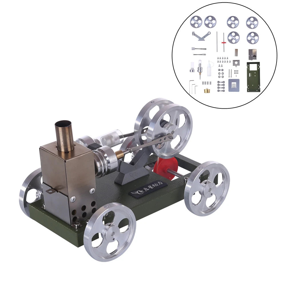 DIY Stirling Engine Full Metal Car Assembly Model Toys Educational Toys Image 9