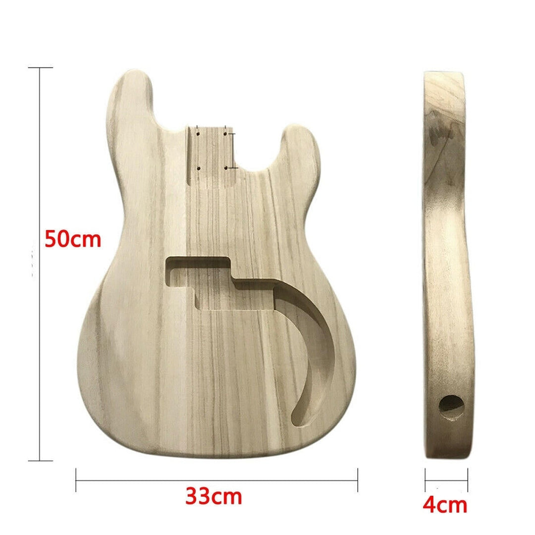 DIY Unfinished Maple Wood Electric Guitar Bass Barrel Body for Guitar Replace Parts Image 8