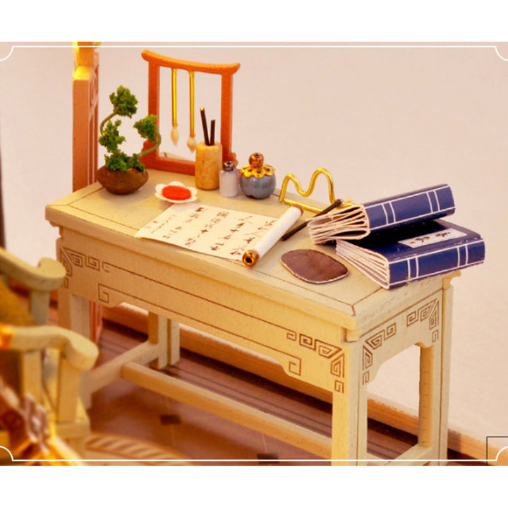 Doll House TW37 Ink Color Collection of Qingdai Creative Antiquity Scene Handmade Small House Image 6