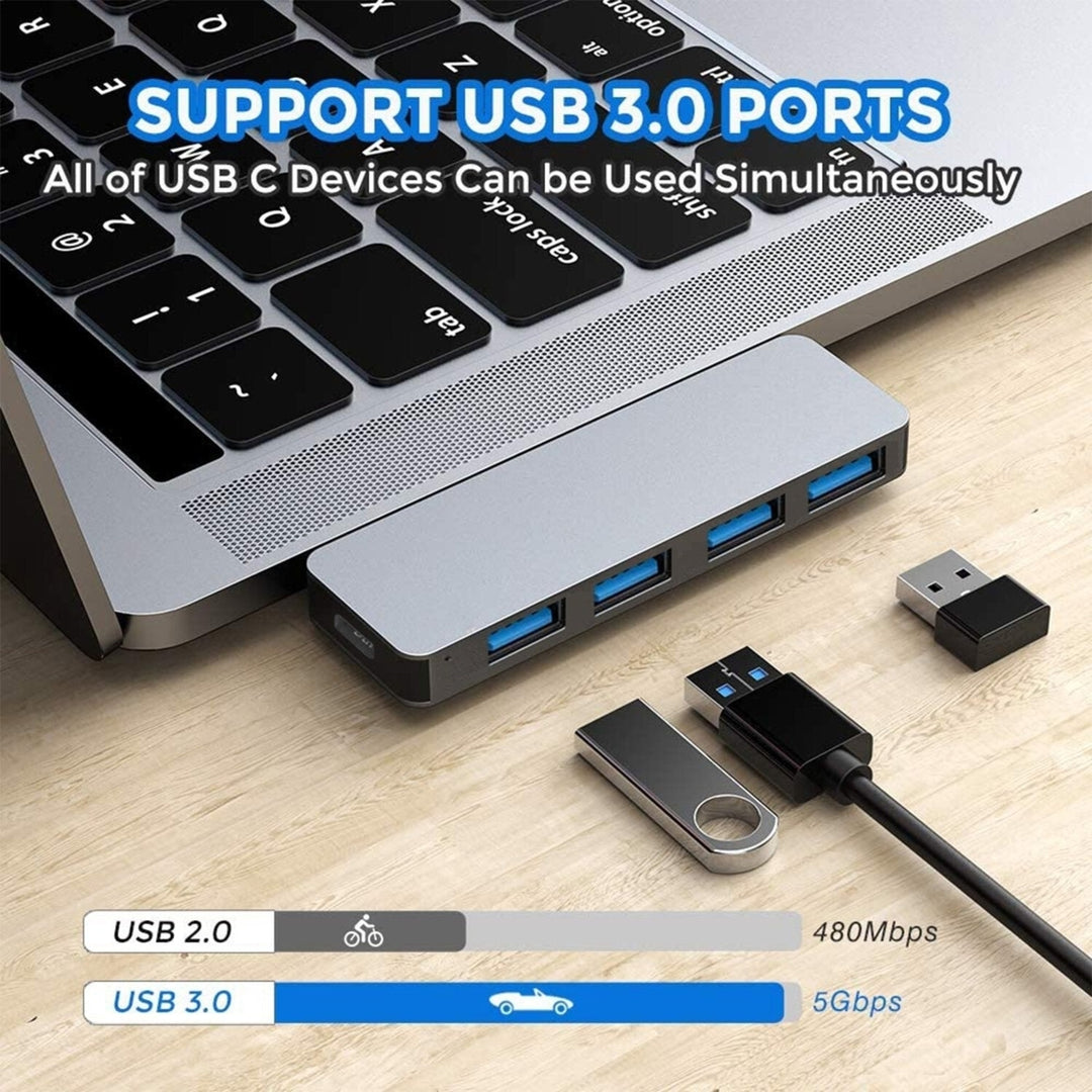 Dual USB-C Docking Station HUB Adapter With USB3.04 PD Power Delivery Charging 4K HD Macbook Converter Image 6