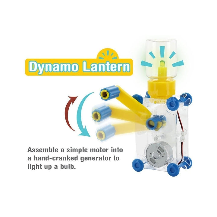Dynamo Lantern Educational STEM Building Toy Manual Crank Generator Cranked Power Hand Dynamo Image 7