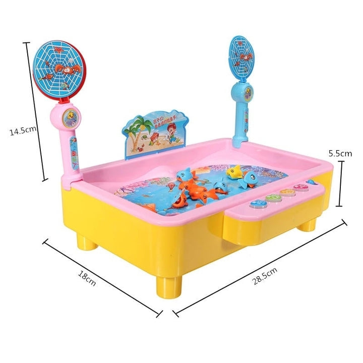 Educational Angling Colorful Toy Magnetic Fishing Board Game for Young Children Kids Image 3