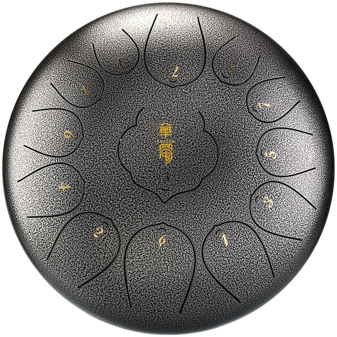 Drum 12 Inch 13 Tone Steel Tongue Drum Hand Pan Drum With Padded Drum Bag And A Pair Of Mallets Huedrum Yoga Meditation Image 4