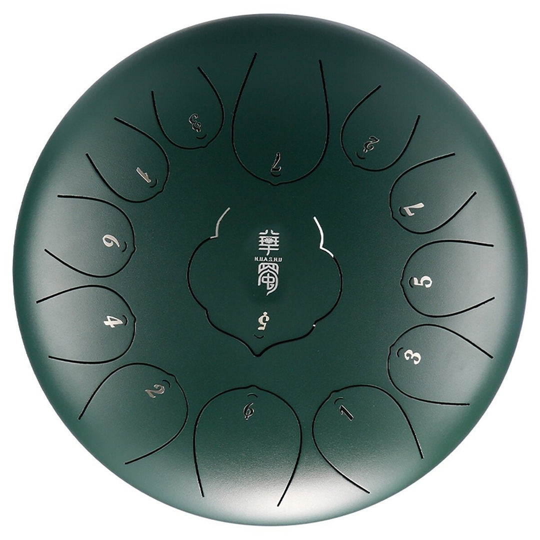 Drum 12 Inch 13 Tone Steel Tongue Drum Hand Pan Drum With Padded Drum Bag And A Pair Of Mallets Huedrum Yoga Meditation Image 4