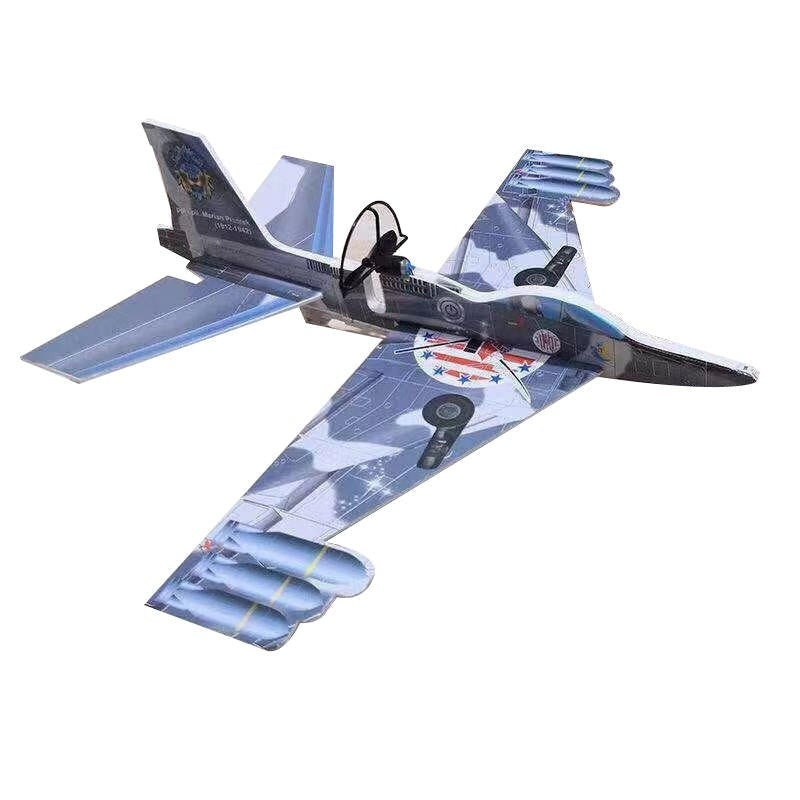 Electric EPP Foam Hand Throwing Aircraft USB Charging Rotary Plane Model Toy Image 1