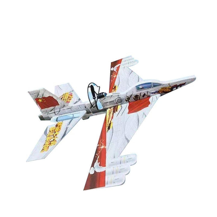 Electric EPP Foam Hand Throwing Aircraft USB Charging Rotary Plane Model Toy Image 4