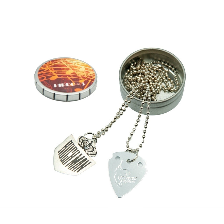 Electric Guitar Pick Necklace Stainless Steel Pendant for Guitar Accessories Image 1