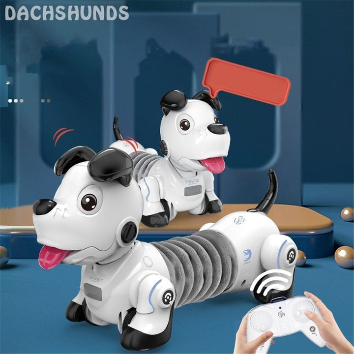 Electric Infrared Remote Control Dachshund Robot Dog Wireless Follow Electronic Pet Childrens Toy Image 6