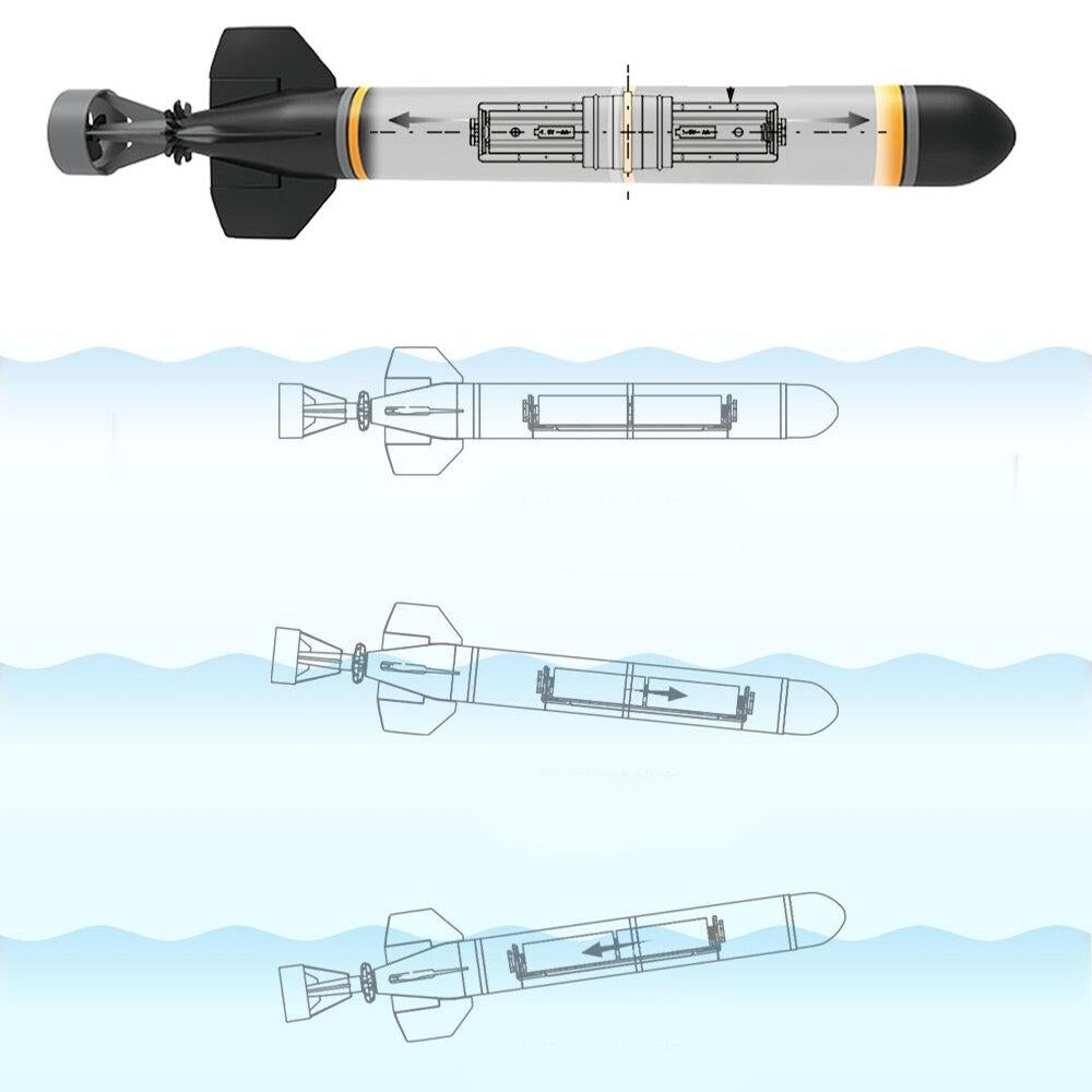 Electric RC Submarine Boat Torpedo Assembly Model Kits DIY Extracurricular Toys Kid`s Gifts Explore the Sea Image 4