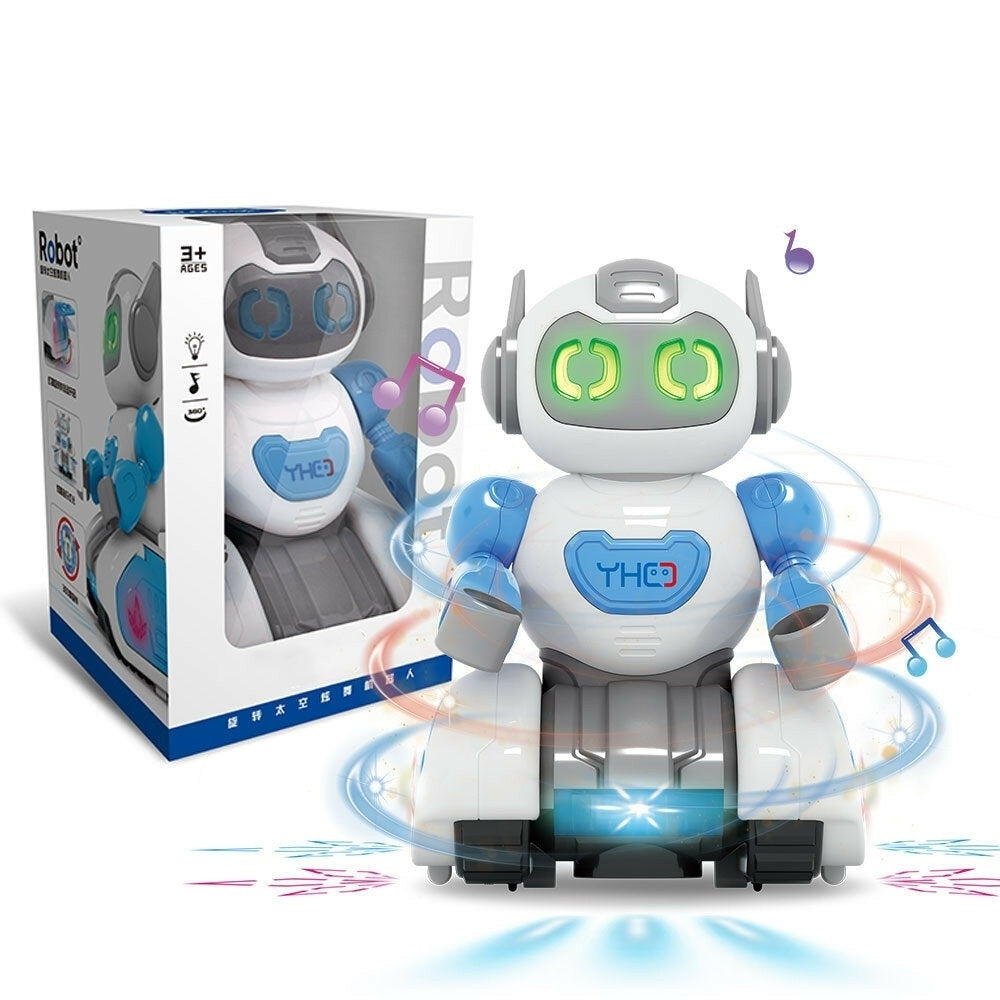 Electric Robot Universal Light Music Singing and Dancing Robot Rotating Hyun Dance Model for Kids Toys Image 1