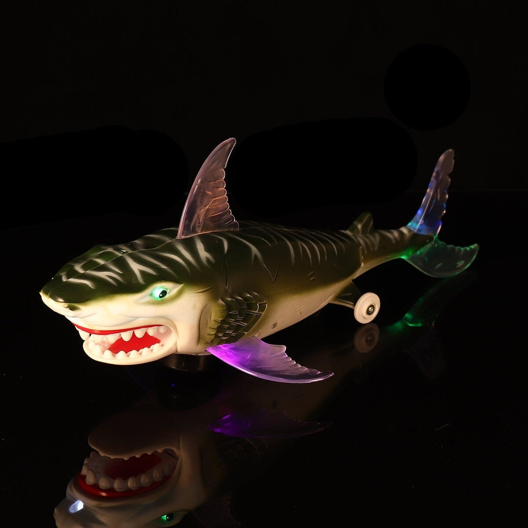 Electric Projection Light Sound Shark Walking Animal Educational Toys for Kids Gift Image 10
