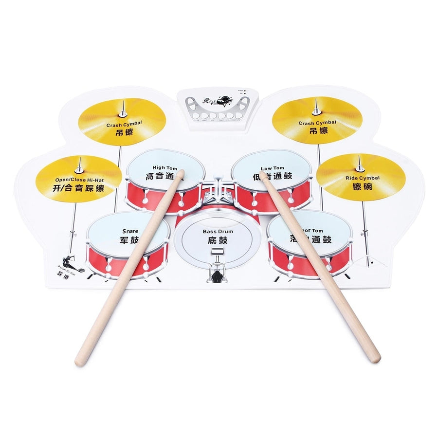 Electronic Drum Speakers Set Rollup Musical Pedals Digital Instruments Kits Image 1
