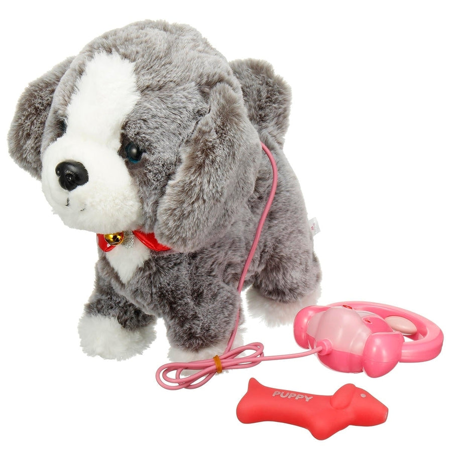 Electronic Interactive Robot Dog Pet Soft Stuffed Plush Toy Control Walk Sound Toy Image 1