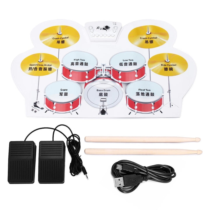 Electronic Drum Speakers Set Rollup Musical Pedals Digital Instruments Kits Image 8