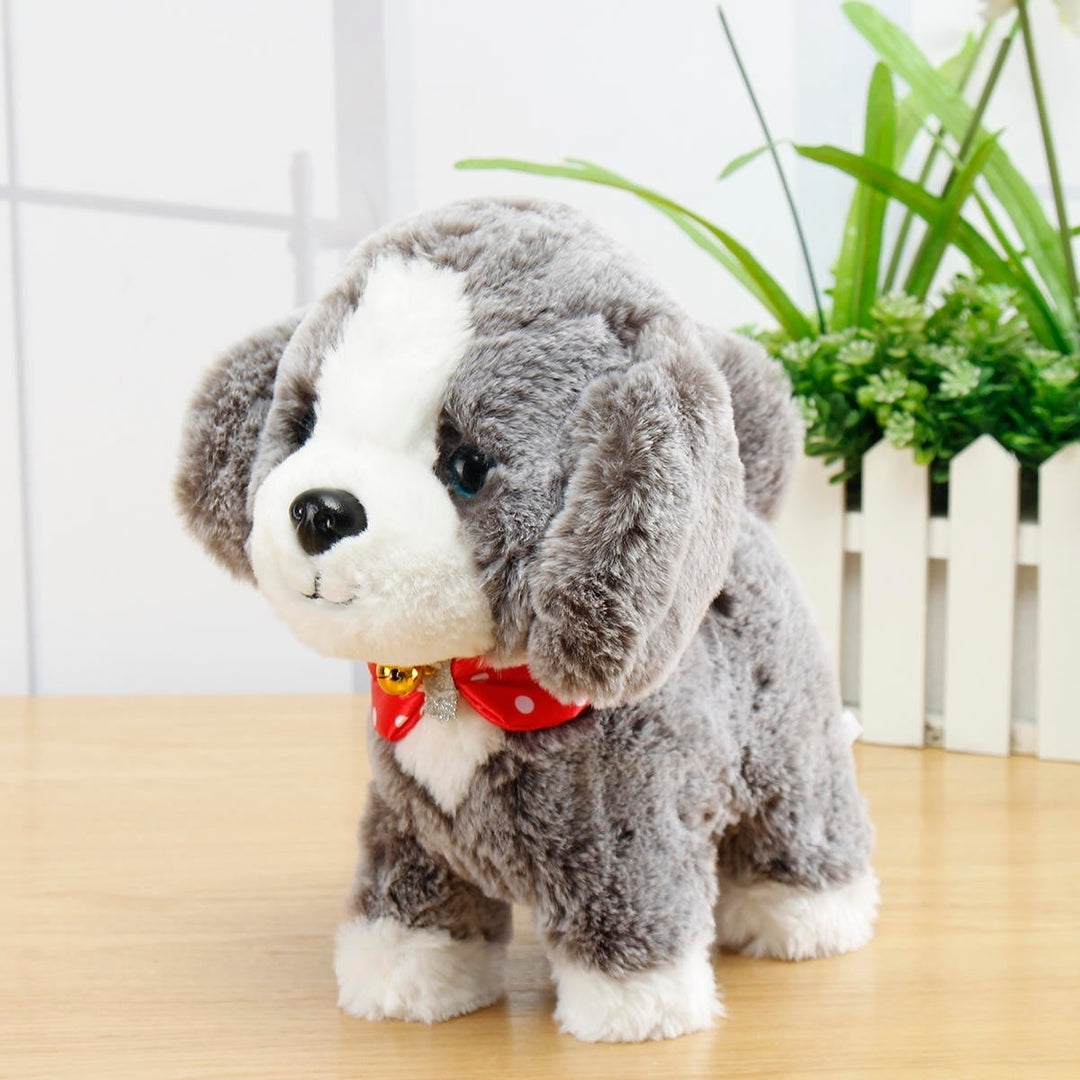 Electronic Interactive Robot Dog Pet Soft Stuffed Plush Toy Control Walk Sound Toy Image 4