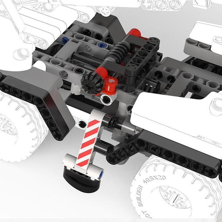 Engineering Crane Building Blocks Toys Simulate Car Image 4