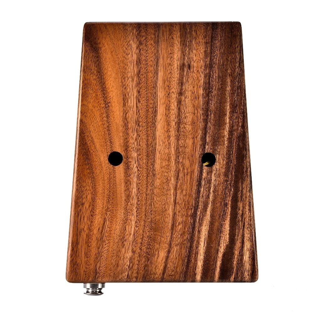 EQ Acacia Muspor17 Key Electric Box Thumb Piano Kalimba EVA Bag + Audio Cable Raw Wood Color Image 6