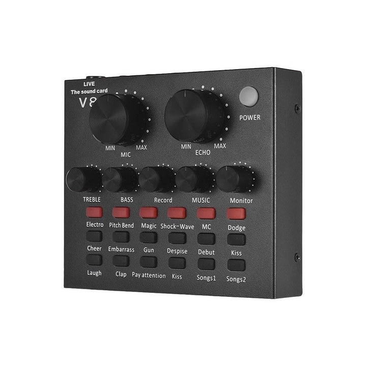 External Audio Mixer Sound Card USB Interface with 6 Sound Modes Multiple Sound Effects Image 2