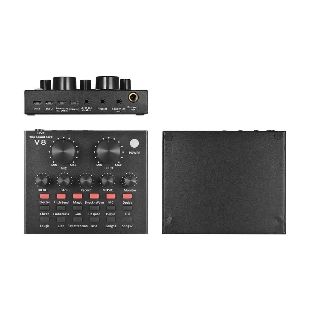 External Audio Mixer Sound Card USB Interface with 6 Sound Modes Multiple Sound Effects Image 4