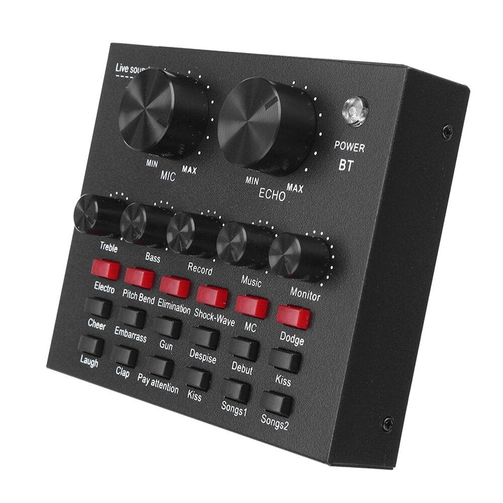 External Audio Mixer V8 Sound Card USB Interface with 6 Sound Modes Multiple Sound Effects Image 4