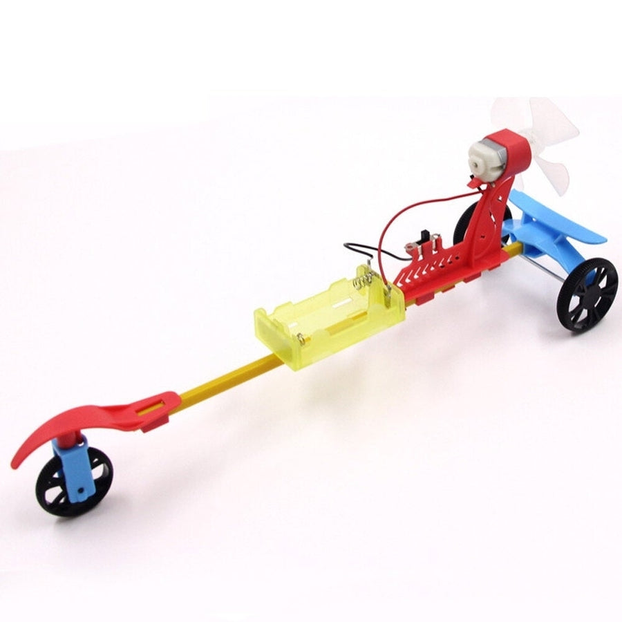 F1 Air Slurry Electric Racing Car Wind Tricycle DIY Toy Series Technology Assembly Model Toy for Kids Learning Gift Image 1