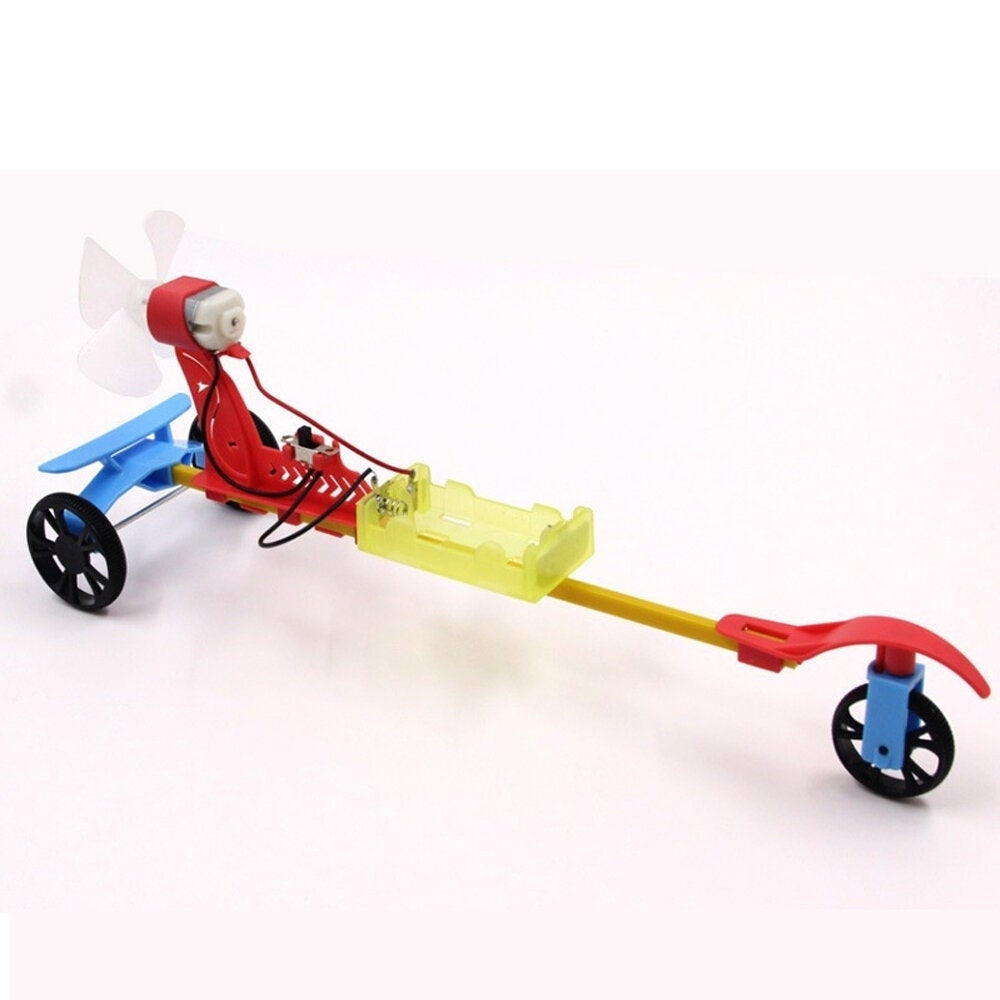 F1 Air Slurry Electric Racing Car Wind Tricycle DIY Toy Series Technology Assembly Model Toy for Kids Learning Gift Image 2