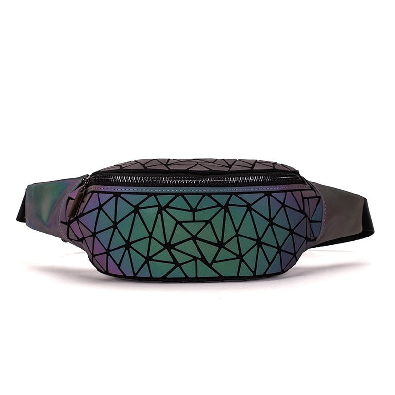 Fanny Packs Waist Pack for Women Luminous Holographic Traveling Bum Bag DTTT Image 1