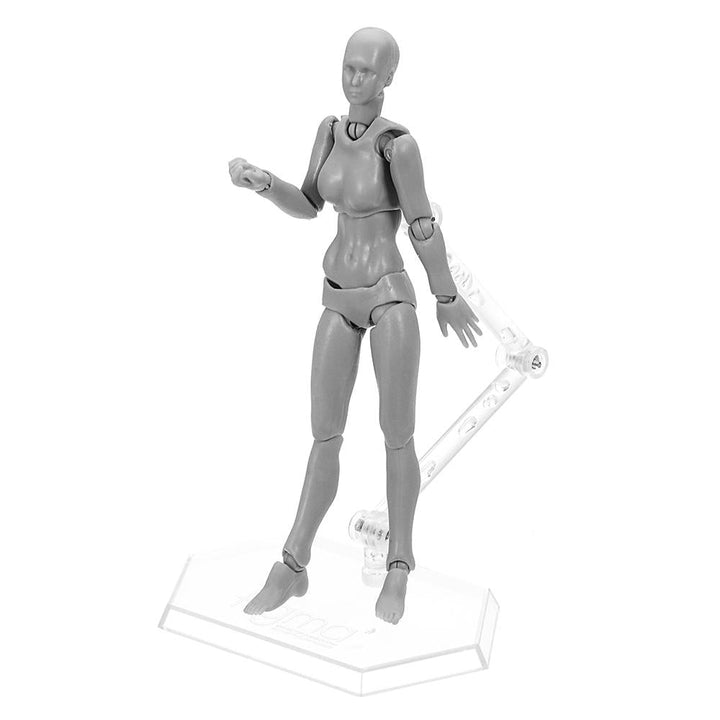 Figma Archetype Action Figure Doll PVC M2.0 Body Female Grey Color Model Doll For Decoration Image 1