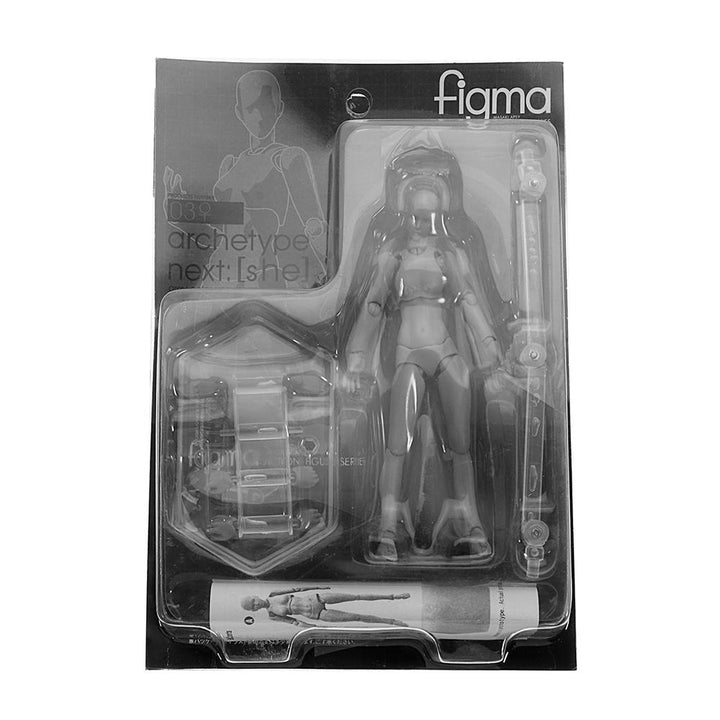 Figma Archetype Action Figure Doll PVC M2.0 Body Female Grey Color Model Doll For Decoration Image 9