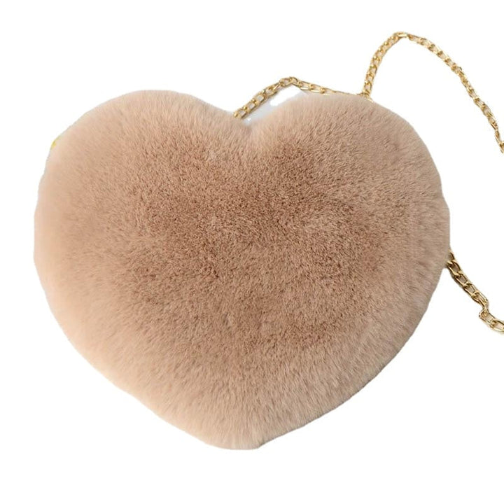 Fashion Womens Heart Shaped Handbags Cute Kawaii Faux faux Crossbody Bags Wallet Purse Chain Shoulder Bag Lady Handbag Image 1