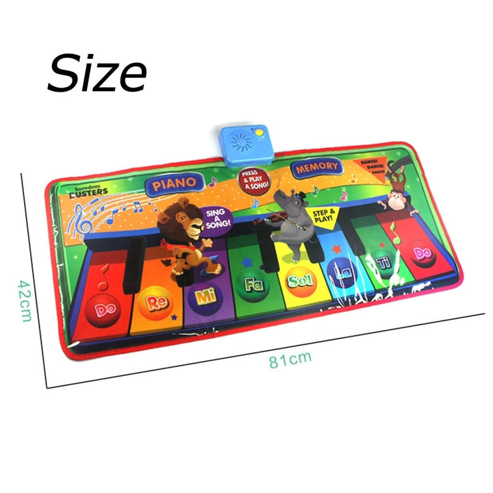 Foldable Piano Pad Early Education Carpet Singing Piano Music Carpet Mat for Children Image 3
