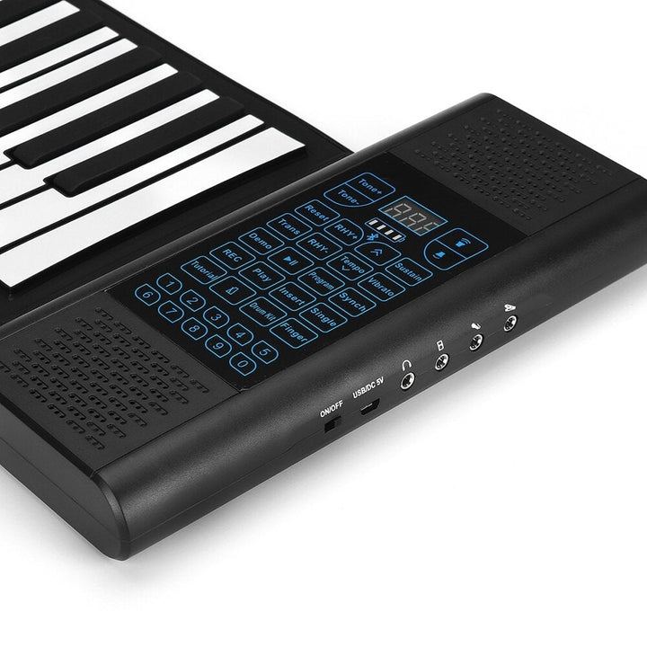 Foldable Portable 61 Key Electronic Keyboard Roll Up Piano 220V Image 3