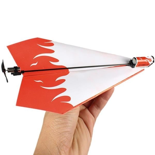 Folding Electric Power Paper Aircraft Conversion Kit Toy Gift Image 1