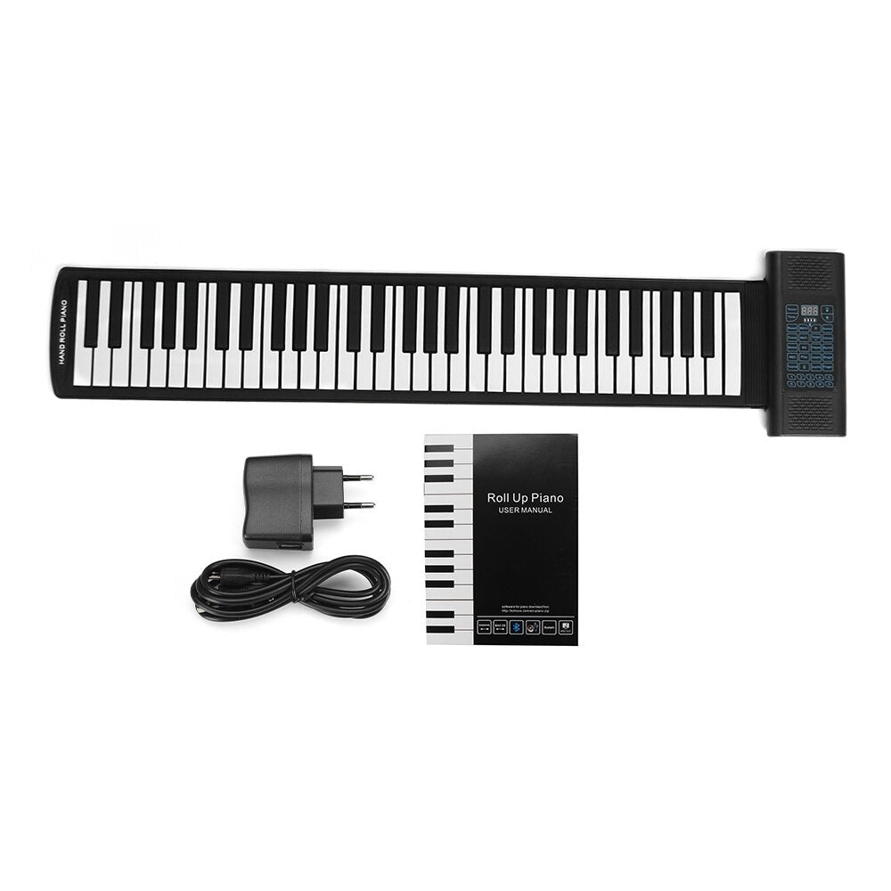 Foldable Portable 61 Key Electronic Keyboard Roll Up Piano 220V Image 8