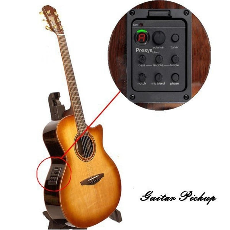 Folk Acoustic Guitar Pickup Presys Blend Dual Mode Equalizer With Mic Beat Board Pickups Image 2