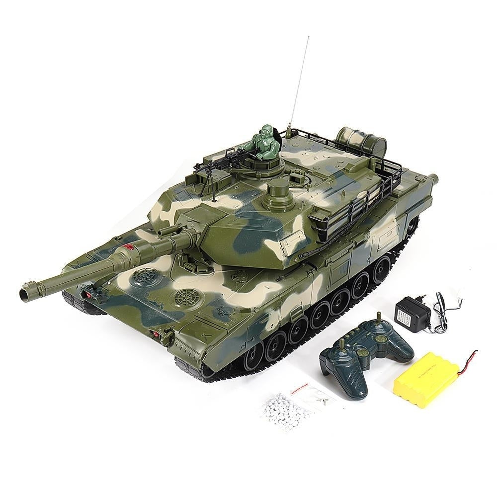 For USA MIA2 RC Tank Car Vehicle Models With Light Music Image 3