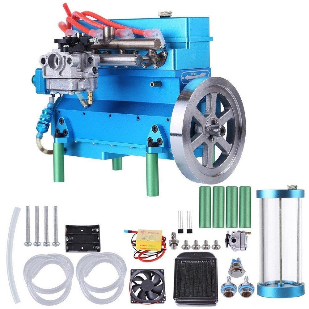 Four Cylinder Gasoline Engine Inline Model 32cc Water-cooled For DIY RC Car and Ship Image 1