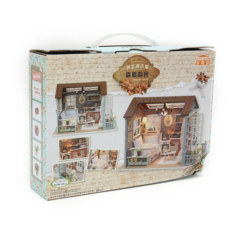 Forest Times Kits Wood Miniature DIY House Handicraft Toy Idea Gift Happy times Image 10