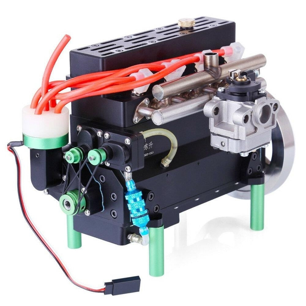 Four Cylinder Gasoline Engine Inline Model 32cc Water-cooled For DIY RC Car and Ship Image 4