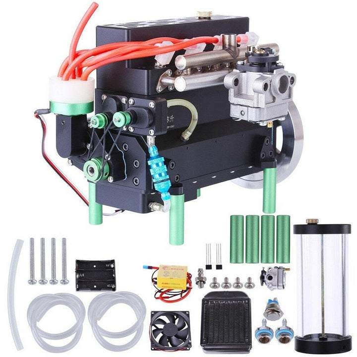 Four Cylinder Gasoline Engine Inline Model 32cc Water-cooled For DIY RC Car and Ship Image 6